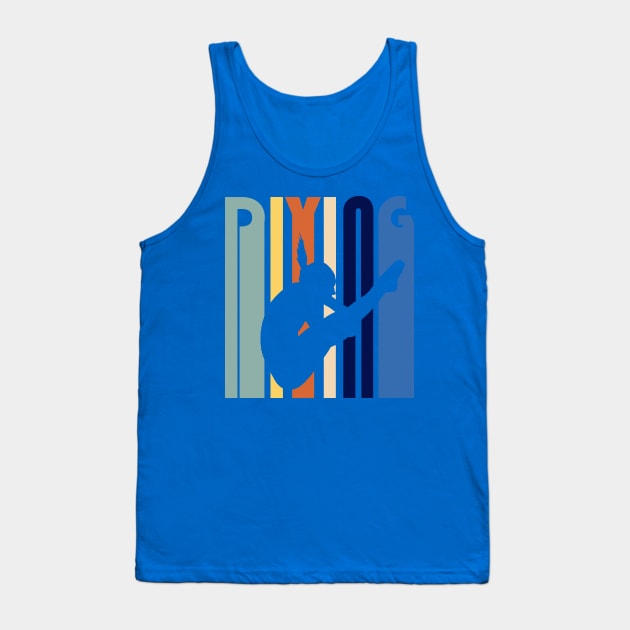 Retro Dive Platform Diving Springboard Diving Tank Top by Bezra